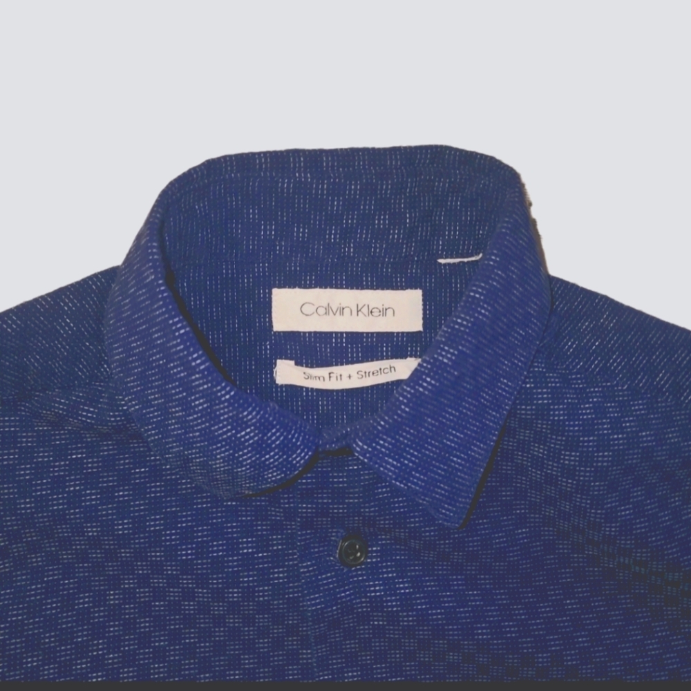 Calvin Klein Blue Casual/Dress Button Down Shirt